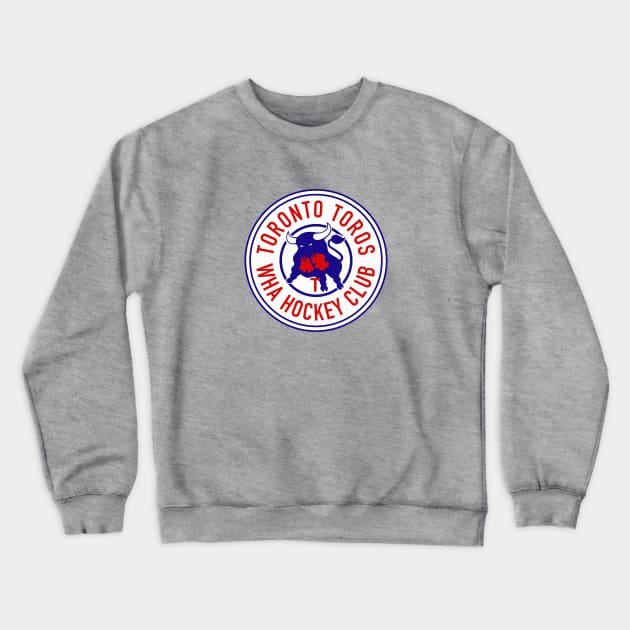 Defunct Toronto Toros WHA Hockey 1973 Crewneck Sweatshirt by LocalZonly